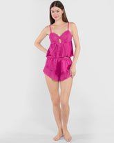 Isla & Evie Sleep Unlined Shorts Pink / M